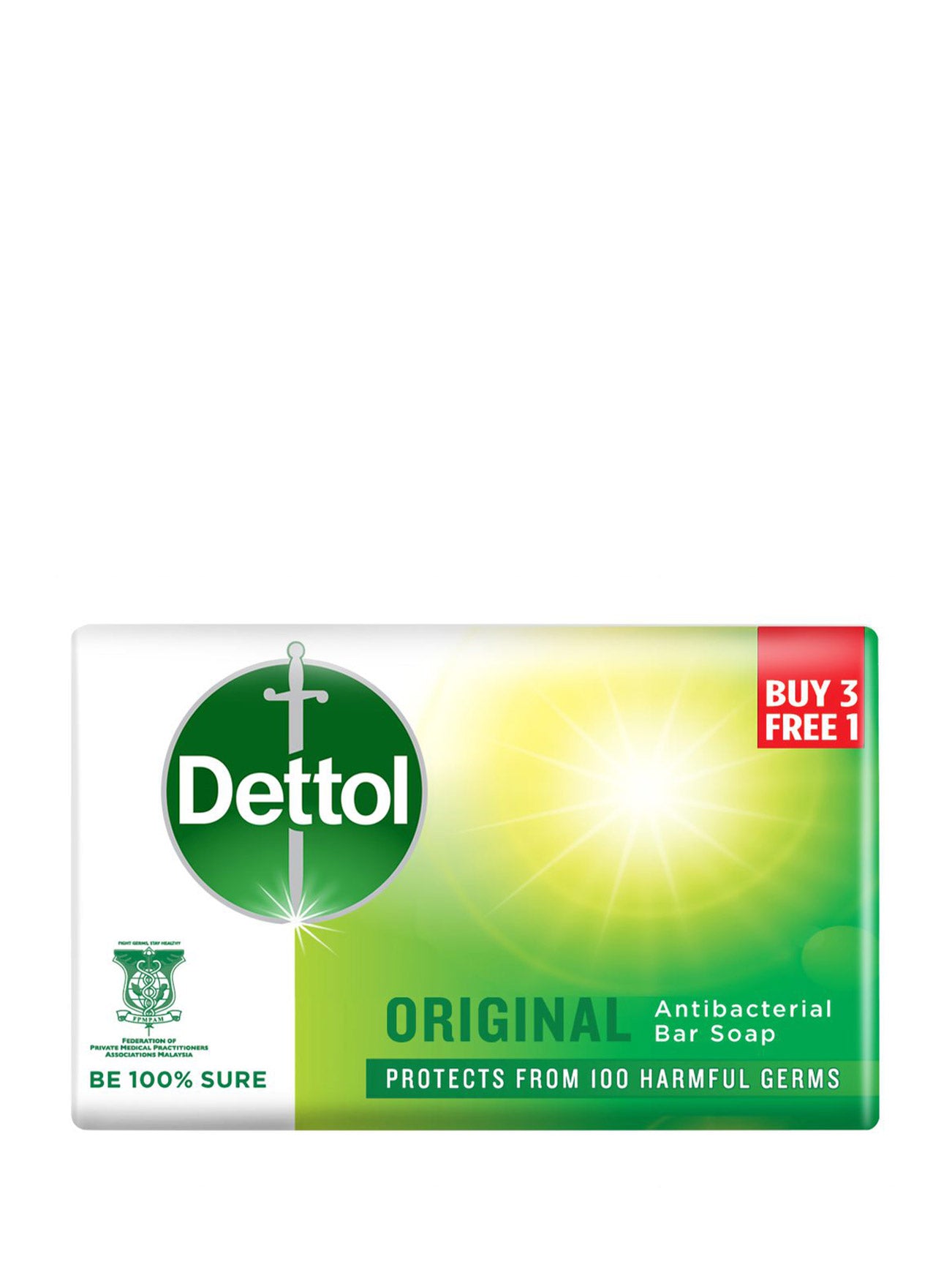 DETTOL BODY SOAP ORIGINAL 3+1X105G