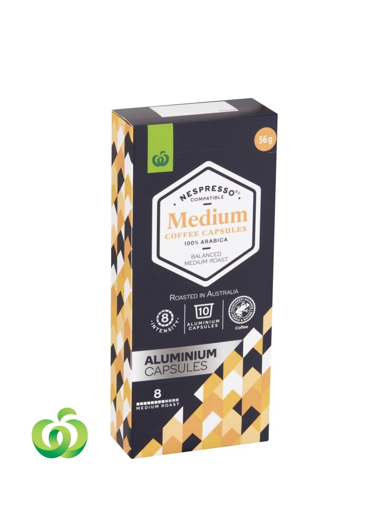 WOOLWORTHS COFFEE CAPSULES MEDIUM 10PK 56G
